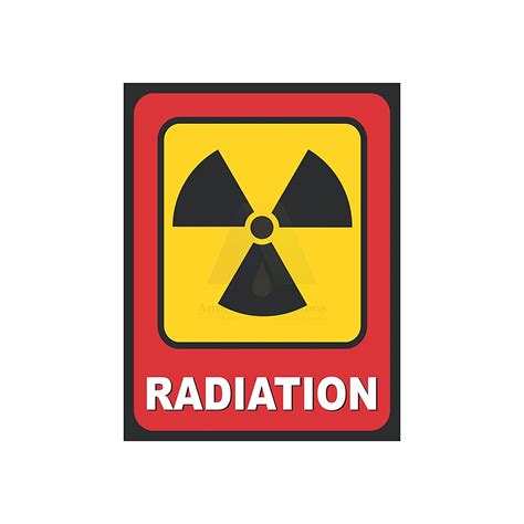 Anne Print Solutions® Danger Radiation Label Stickers Self Adhesive ...