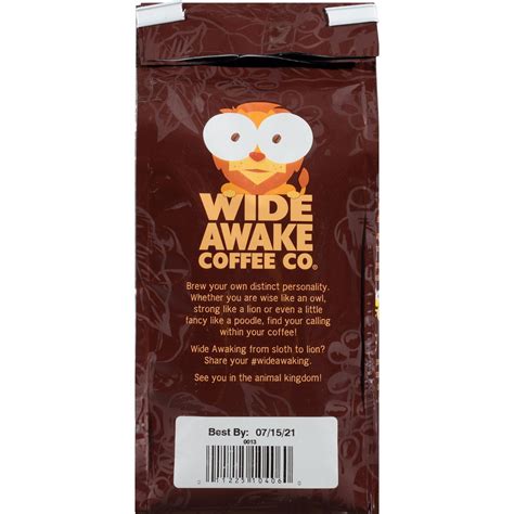 Wide Awake Coffee Co. Mild Roast Breakfast Blend 100% Arabica Ground ...