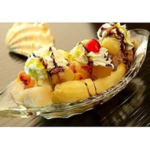 Buy AETVRNI Banana Split Bowls Glass, 8 Ounce Capacity Banana Split ...