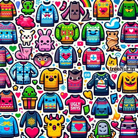 Printable Ugly Sweater Stickers and 20 Craft Activities for Kids ...