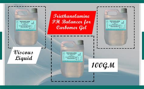 Ases Triethanolamine 99% PH Balancer for Carbomer Gel (1 Kg, Viscous ...