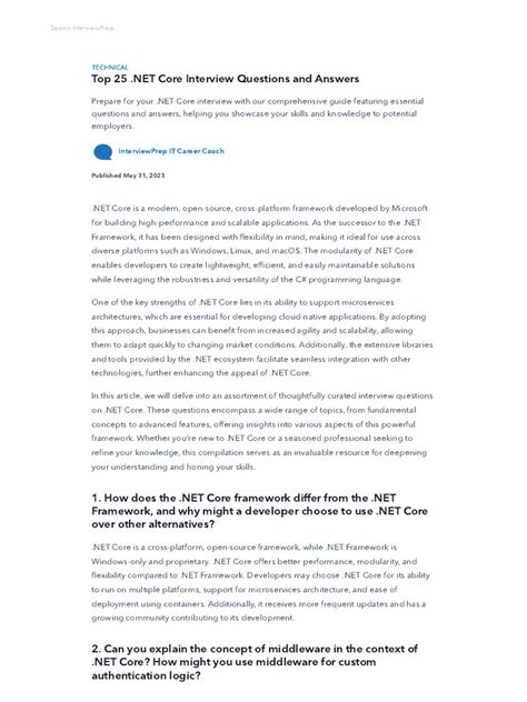 Web API Interview Questions Asp.net Core 的图像结果