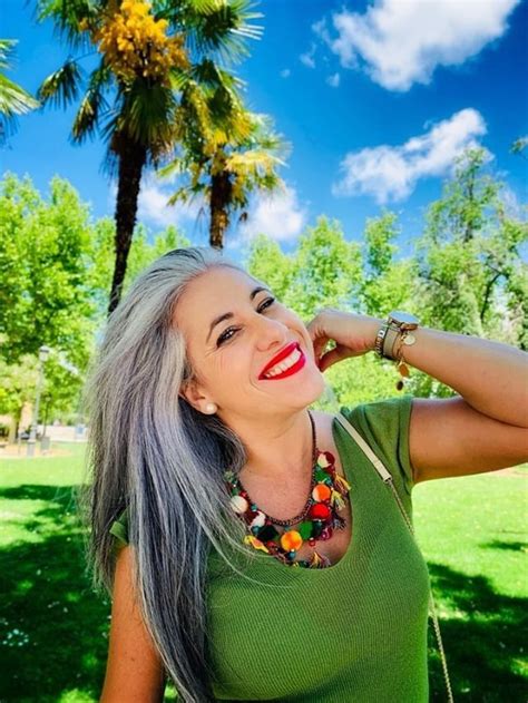 Silver in Style — Grombre | Gray hair growing out, Long gray hair, Hair