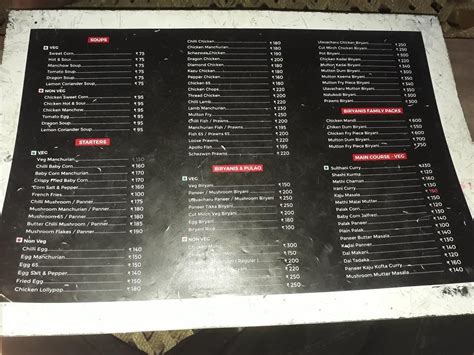 Menu at OUR VILLAGE FOOD PLAZA, Vijayawada