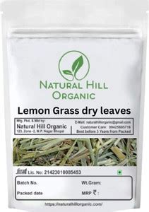 NATURAL HILL ORGANIC Lemongrass Sun Dried Leaves 200G| With 100g ...