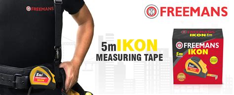 FREEMANS IKON 5m:19mm Steel Inchi Measuring Tape - 5m (Yellow & Black ...