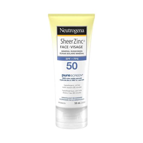 Neutrogena Sheer Zinc Sunscreen Lotion Broad Spectrum SPF 50 - Kiki Beauty