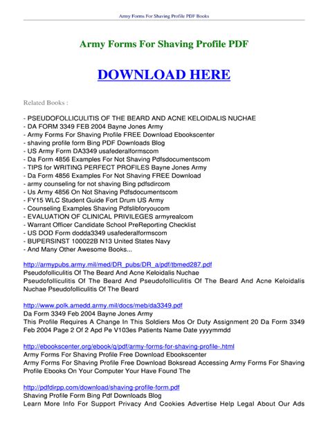 Da Form 3349 Shaving Profile Example - Fill Online, Printable, Fillable ...