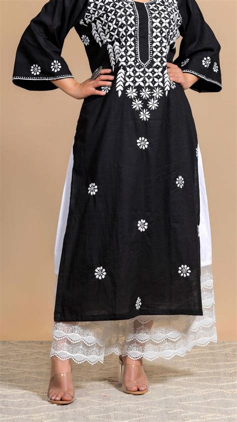 Statement Palazzo: White Cotton Palazzo with Four Intricate Laces – Mom ...
