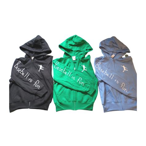 KIDS' ZIP-UP HOODIES – Baseball is Fun By Brett Phillips