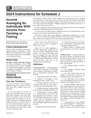 2024 Form IRS Instructions for Schedule J Fill Online, Printable ...