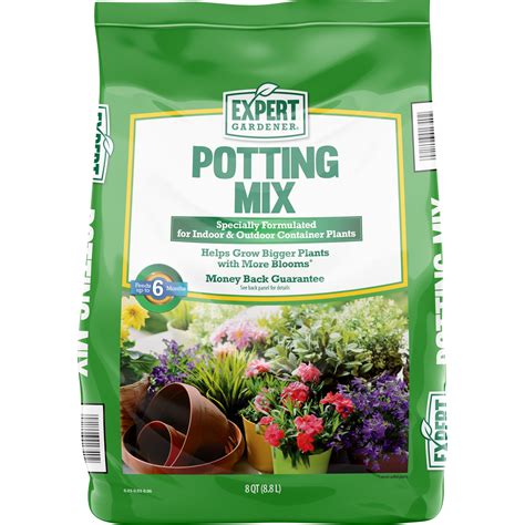 Expert Gardener Potting Mix Potting Soil, 8 Quart - Walmart.com
