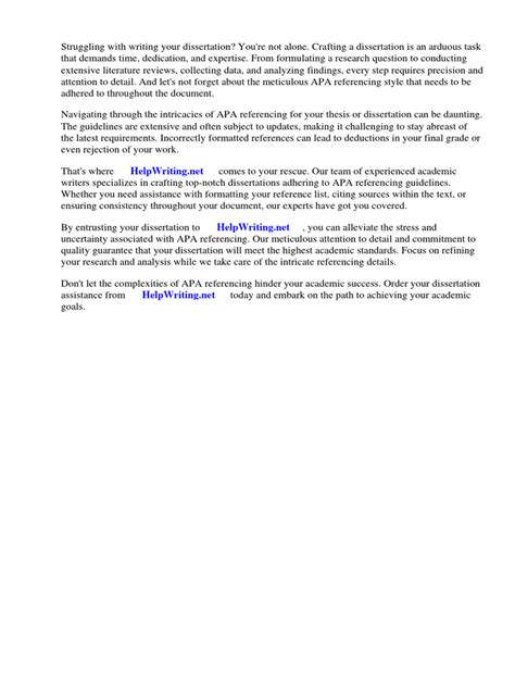 Image result for Dissertation APA Examples