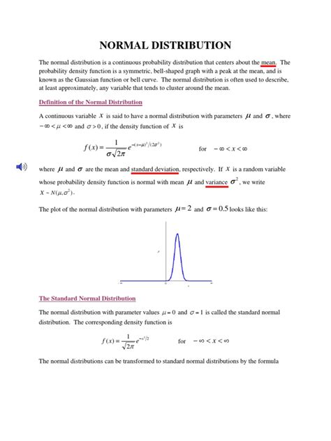 Image result for Normal Dist General Form