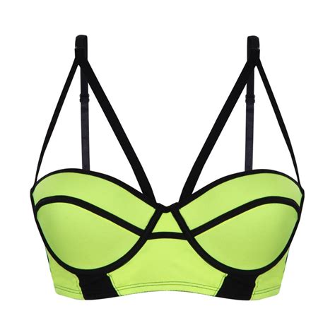 Buy Coucou by Zivame Half Cup Padded Bra (PCBB05-Green Black_28B) at ...