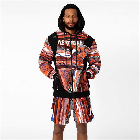 New - COOGI X NBA X Protege - Knicks Sweater Knit Basketball Shorts