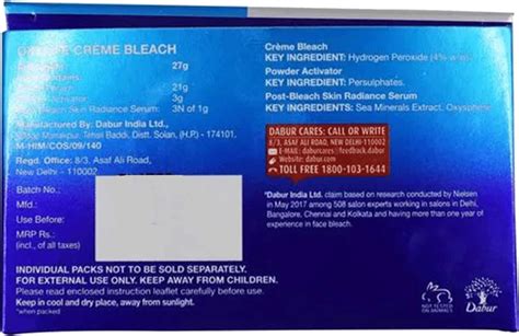 Buy OXYLIFE NATURAL RADIANCE 5 CREAM BLEACH WITH POST BLEACH SKIN ...