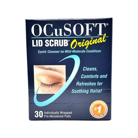 OCuSOFT Lid Scrub Original Eyelid Cleanser, 30 Count – Bye Dry Eyes