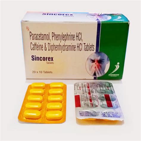 SINCOREX Tablets Indoscot Healthcare Pvt. Ltd.