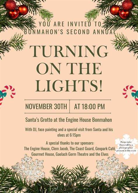 Turning on the lights and Santa, The Engine House, Bunmahon, Co ...
