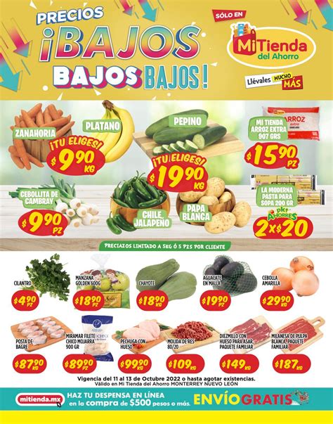 Ofertas Mi Tienda del Ahorro en frutas, verduras y carnes del 11 al 13 ...