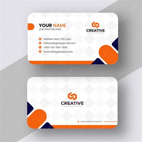 Premium Vector | Two business cards with the name your name on them