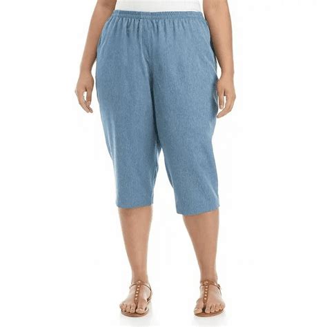 Jack David/Kim Rogers Elastic Waist Pull On Womens PLUS SIZE CAPRI ...