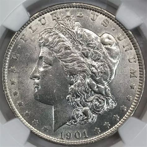 1901 Morgan Silver Dollar NGC AU-55 - Old Pueblo Coin