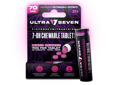 Ultra 7 seven 7-Hydroxymitragynine Mixed Berries 7MG Per Tablet – Hi ...