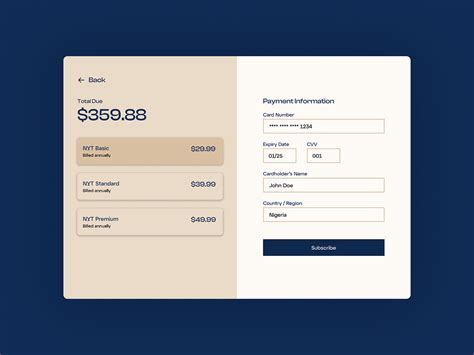 Daily UI 002 — Checkout Form by Favour Adedapo on Dribbble