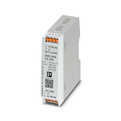 1292328 Phoenix Contact | Phoenix Contact 1A 230 V ac, DIN Rail EMC ...