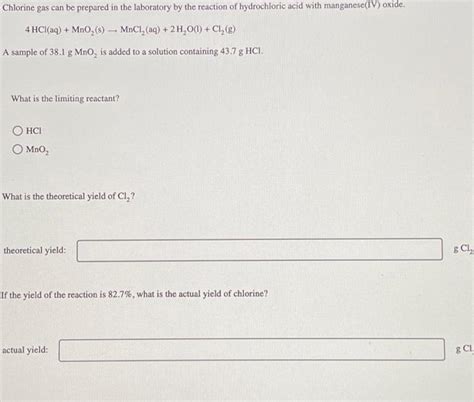 Image result for MnO2 HCL MnCl2 Cl2 H2O