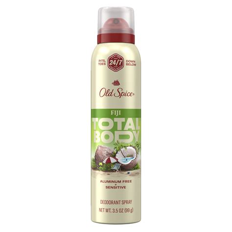 Old Spice Whole Body Deodorant Aluminum Free Spray Fiji 3 Oz | Old Spice