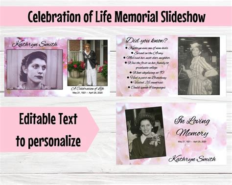 Memorial Slideshow Examples 的图像结果