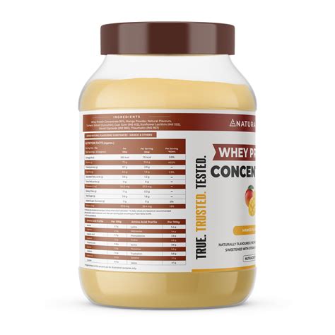 100% Natural Whey Protein Concentrate – naturaltein