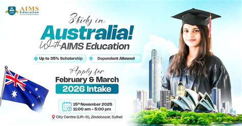 Study in Australia with AIMS Education!, Sylhet City Center, Zindabazar ...