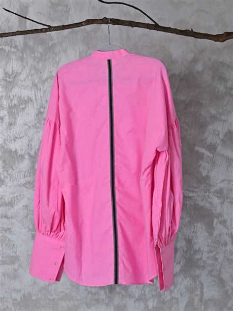 Colour Poplin Shirt with Puffed Sleeves – NEERJA INTERNATIONAL INC