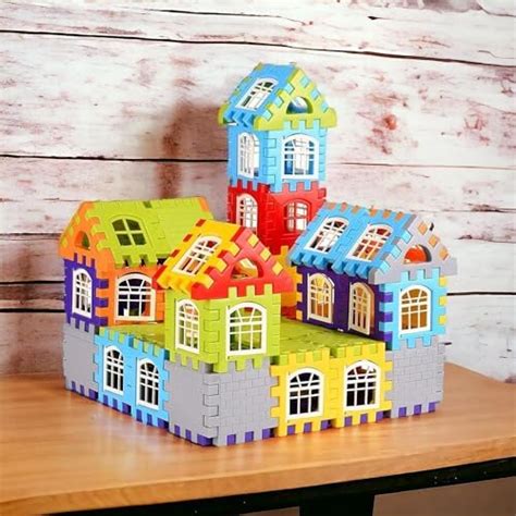 MBK House Home Building Blocks - 60+Pcs Small Blocks with Attractive ...