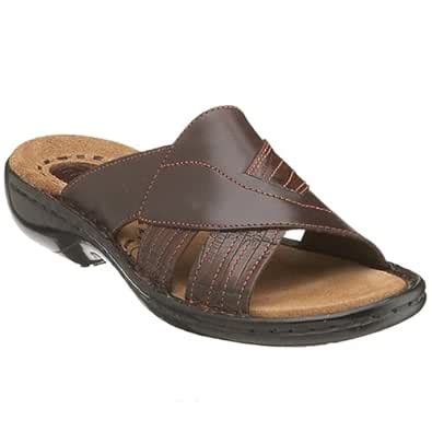 Clarks Women's Gables Slide,Dark Brown,6 M : Amazon.in: Shoes & Handbags