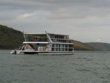 Shayamanzi 2, one of only two houseboats that operates on the 25km by ...