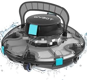 WYBOT Osprey 200SE Cordless Robotic Pool Vacuum,Transparent Lid Design ...