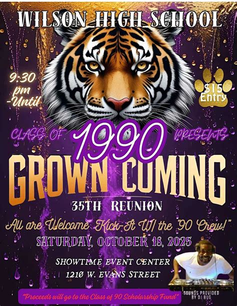 Wilson Class of 1990 - Growncoming Event (EARLY BIRD PRICING $10), The ...