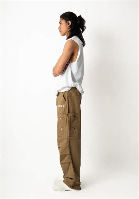 Utility Cargo Pants (Dark Sand) - Unisex, Baggy-fit