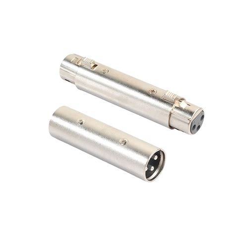 REXUS XLR Male to Male & Female to Female Adapter (1 Pair) XLR 3 Pin ...