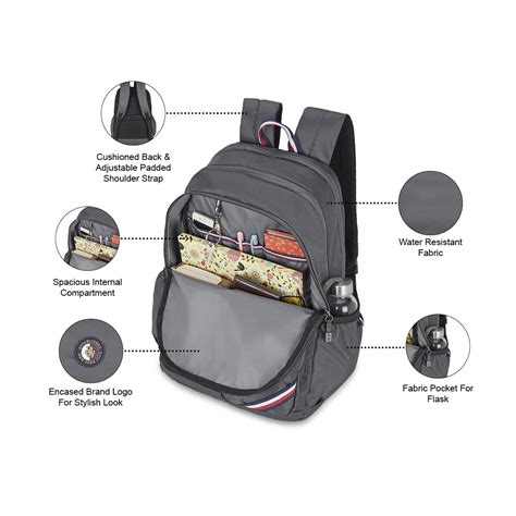 Tommy Hilfiger Fletcher Men Polyester Casual Backpack - Granite Grey ...