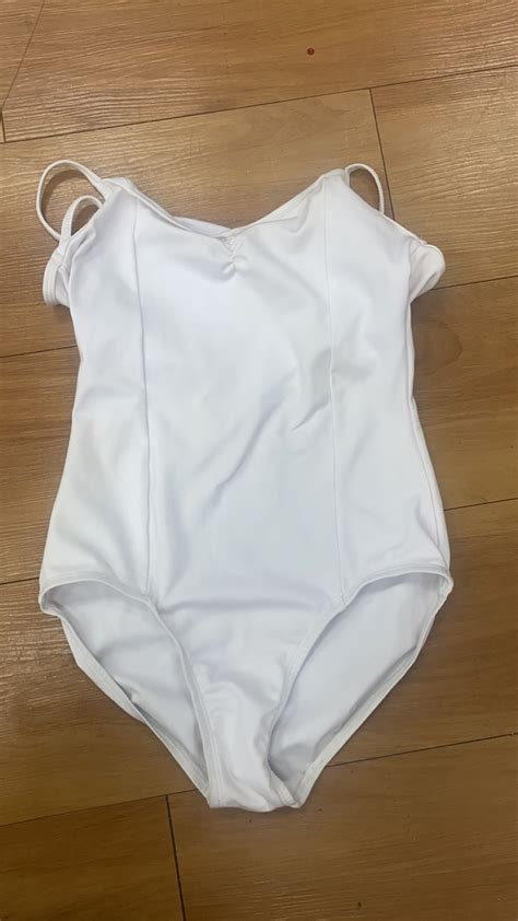 White Panelled Leotard – The Dance Spot