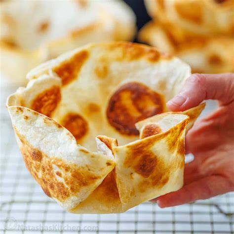 Crispy Taco Salad Shells - NatashasKitchen.com