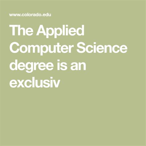 Applied Computer Science Degree 的图像结果