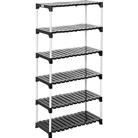 AYSIS Multipurpose Portable Folding Shoes Rack 9 Tiers Multi-Purpose ...