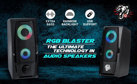 Amazon.in: Buy Enter RGB Blaster USB Gaming Speaker with 10W Output ...